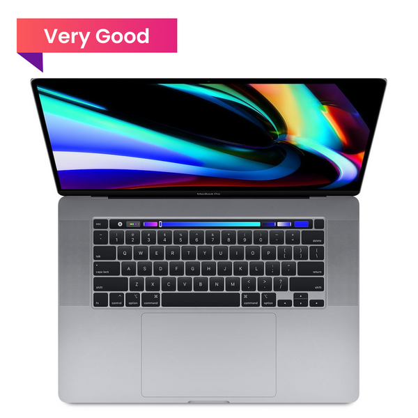 MacBook Pro 16-inch • Intel Core i7 • 16GB RAM • 512GB SSD • Space