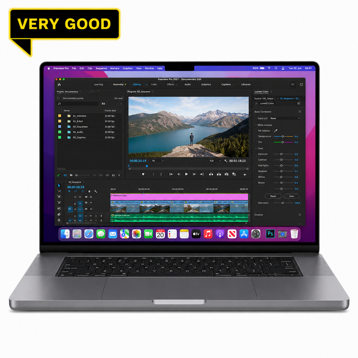 MacBook Pro 14-inch • M1 Pro 8-Core CPU • 16GB RAM • 1TB SSD • Space Grey • 2021