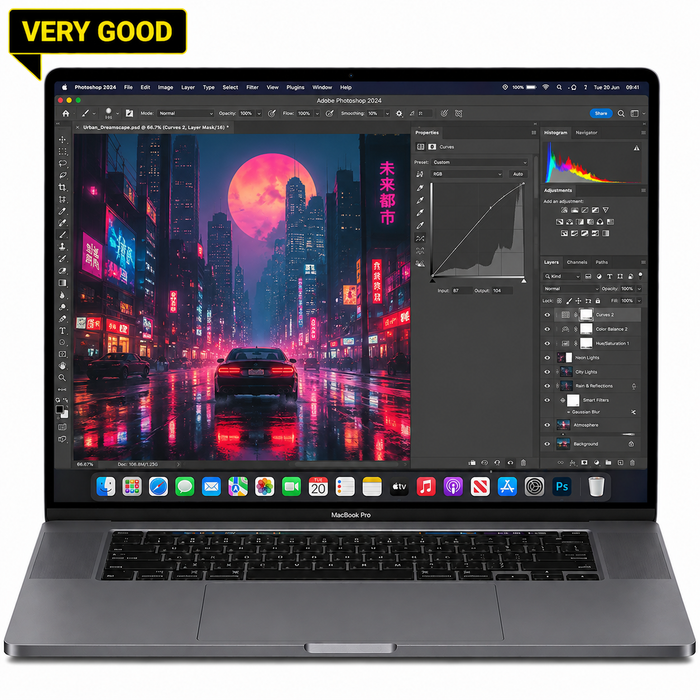 MacBook Pro 16-inch • M1 Pro 10-Core CPU & 16-Core GPU • 16GB RAM • 1TB SSD • 2021