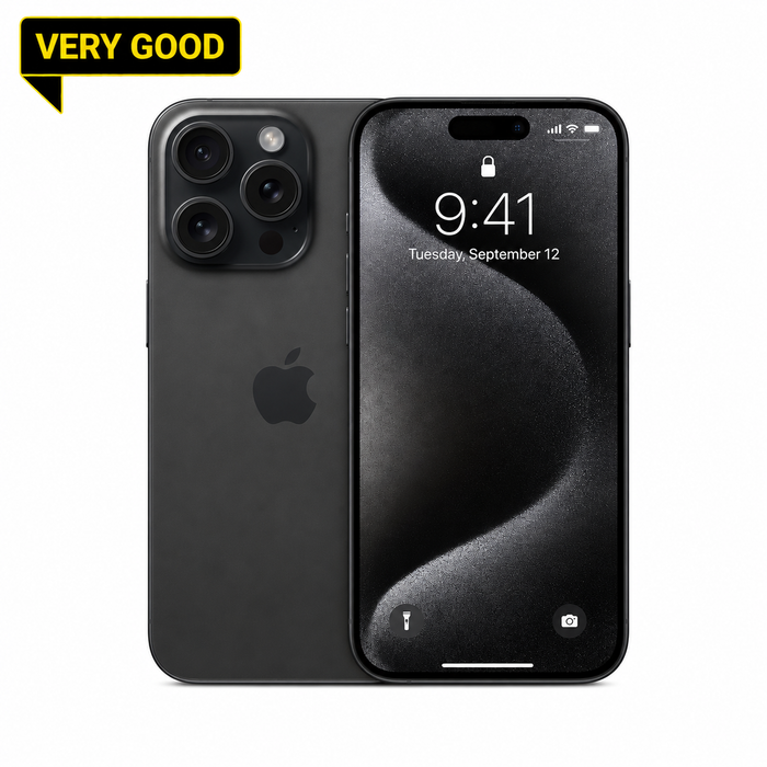 iPhone 15 Pro • Black Titanium • 256GB • Unlocked