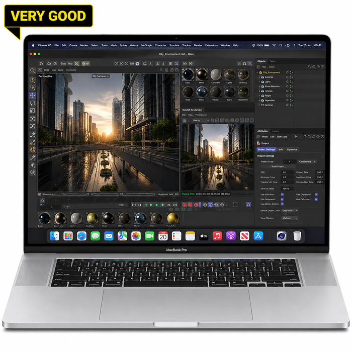 MacBook Pro 16-inch • M1 Pro 10-Core CPU & 16-Core GPU • 16GB RAM • 512GB SSD • 2021